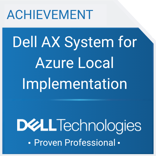 Dell Technologies Proven Professional Dell Disk Library for mainframe Achievement