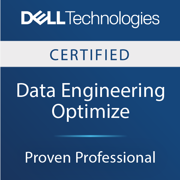 Dell Technologies Proven Professional Data Engineering Optimize Certified