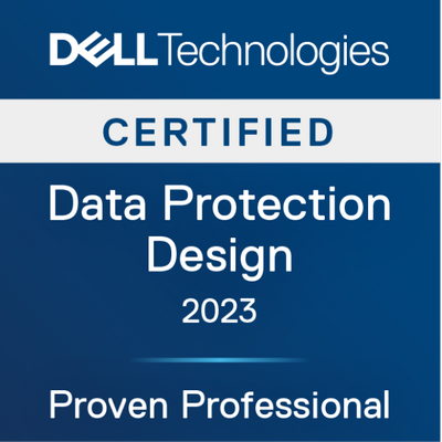 Dell Technologies Proven Professional Data Protection Design 2023 Certified