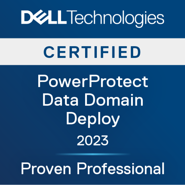 Dell Technologies Proven Professional PowerProtect Data Domain Deploy 2023 Certified